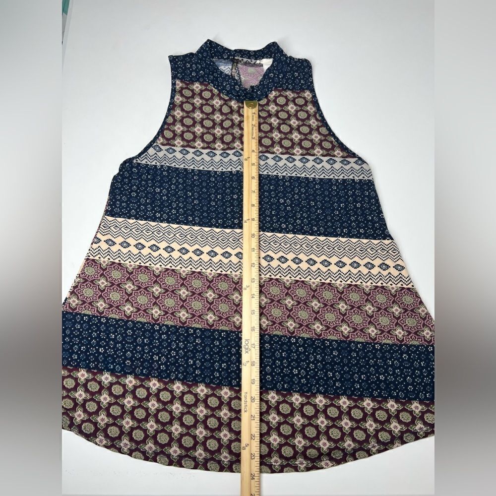 Rzd Tank Top Geometric Pattern Size M - Picture 8 of 11